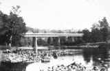 Picture relating to Murrumbidgee River - titled 'Murrumbidgee River Bridge from Cotter River junction near the Cotter Pump House'