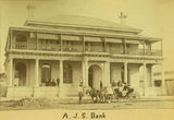 Picture relating to Mackay - titled 'Australian Joint Stock Bank, Mackay, ca. 1882'