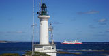 Picture relating to Point Lonsdale - titled 'Spirit of Tasmania passing Point Lonsdale lighthouse'