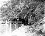 Picture relating to Cotter Dam - titled 'Tour of Canberra by the Victorian Branch of the English Speaking Union, at the Cotter Dam.'