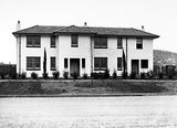 Picture relating to Reid - titled 'Two story semi detached house, Booroondara Street, Reid.'