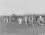 Picture relating to Canberra - titled 'Game of bowls in progress at Hotel Canberra green'
