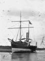 Picture relating to Gladstone - titled 'Paddle Steamer "Kate" at Gladstone, ca. 1870'