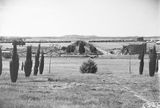 Picture relating to City Hill - titled 'Northbourne Avenue, Civic Centre from City Hill, first stage of Sydney Building under construction.'