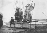 Picture relating to Redcliffe - titled 'Henderson and Boardman families at Woody Point, Queensland'
