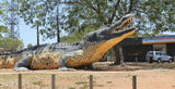 Picture relating to Wyndham - titled 'Big crocodile sculpture Wyndham'