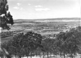 Picture relating to Duntroon - titled 'View from Red Hill over Manuka and Kingston to Duntroon. Collins Park in the centre.'