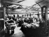Picture relating to Brisbane - titled 'Composing department at the Government Printing Office, Brisbane, 1921'