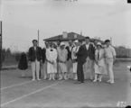 Picture relating to Kingston - titled 'Tennis players at Kingston Courts, Eastlake.'
