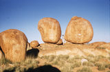 Picture relating to Devils Marbles - titled 'Northern Territory - near Wauchope 1958'