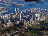 Picture relating to Sydney Harbour National Park - titled 'The City of SYDNEY - Hyde Park & The Domain & St Mary's Catherial'