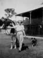 Picture relating to Maryborough - titled 'Playboy the horse, with attendant at Maryborough, 1946'