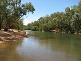 Picture relating to Katherine River - titled 'Katherine River below the low level crossing'
