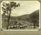 Picture relating to Somerset Dam - titled 'Township viewed from near the sand dump during the construction of the Somerset Dam, 1937'