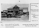 Picture relating to Stanthorpe - titled 'Federation style homestead and livery stables of G. Hartigan, Stanthorpe, 1908'