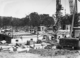 Picture relating to Acton - titled 'Australian Institute of Anatomy foundations and stone work, McCoy Circle Acton.'
