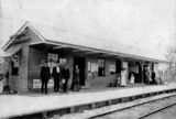 Picture relating to Goomeri - titled 'Post Office and Railway Station at Goomeri, 1910'