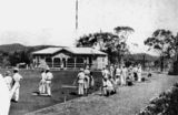 Picture relating to Stanthorpe - titled 'Bowlers on the green at Stanthorpe Bowls Club, 1933'